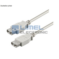 Kábel USB A zásuvka - USB A zásuvka 5,00m * USB 2.0